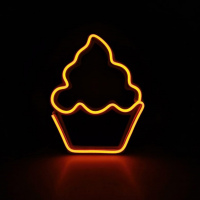 Cupcake Neón