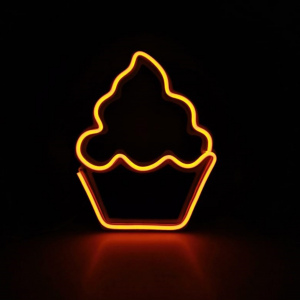 Cupcake Neón